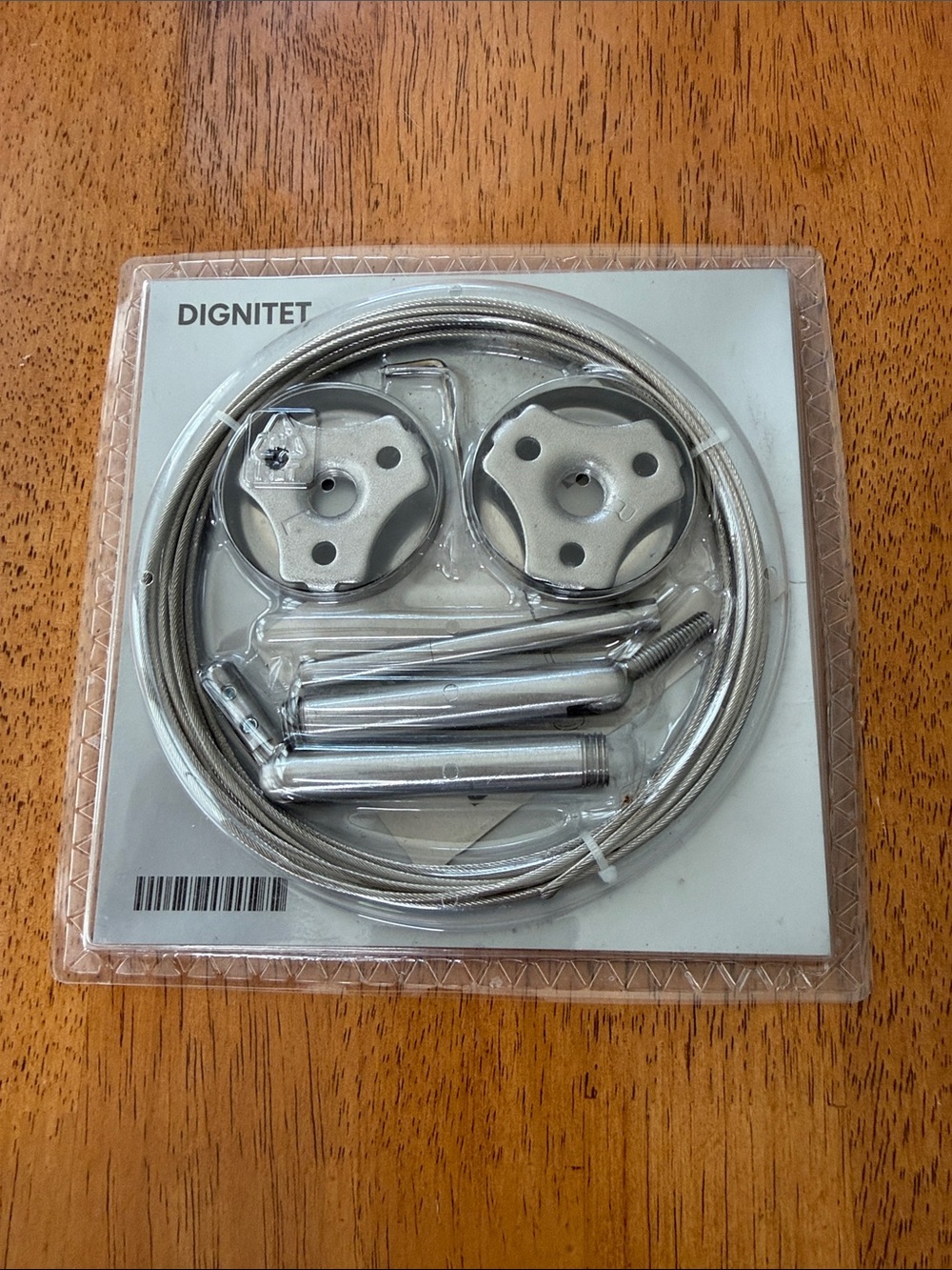 NEW IKEA DIGNITET 600.752.95 Curtain Wire Rod Set Stainless Steel 500cm / 197"